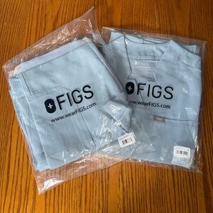 Figs Dusty Blue Scrub Set